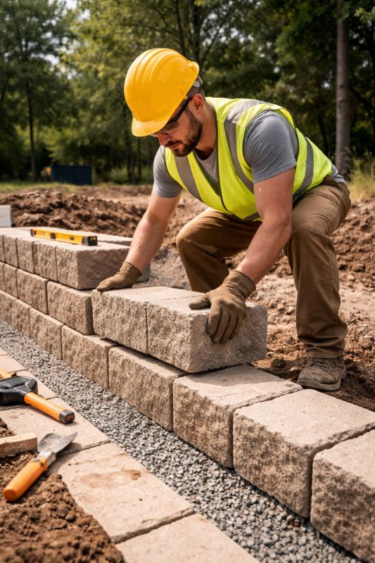 Block Wall Installation in Pound Ridge, NY