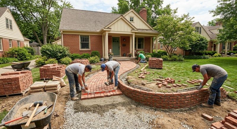 Brick Hardscaping Installation in Stratford, CT