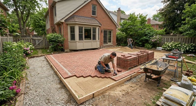 Brick Hardscaping Installation in Westbury, NY