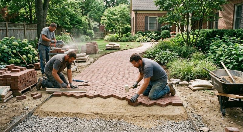 Brick Paving Installation in Pound Ridge, NY