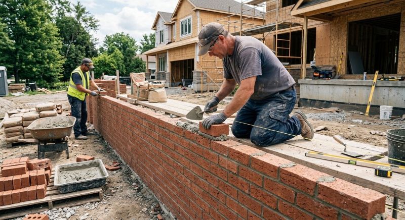 Brick Wall Installation in Brentwood, NY